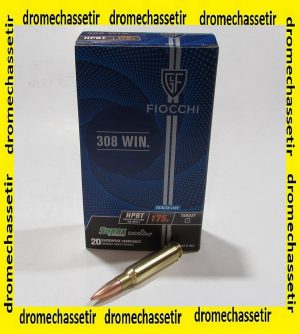 boite 20 cartouches Fiocchi calibre 308 winchester 175 grains HPBT sierra
