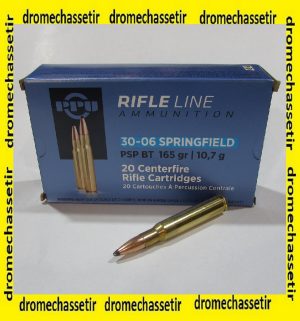 boite 20 cartouches Partizan de calibre 30-06 springfield 165 grains PSP BT