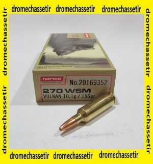 boite 20 cartouches Norma 270 WSM Vulkan 156 grains