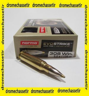 boite 20 cartouches Norma cal 308 winchester evostrike 139 grains