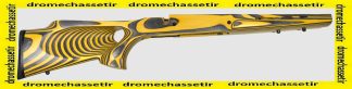 Crosse thumbole laméllé collé pour Mauser K98 Hornet jaune