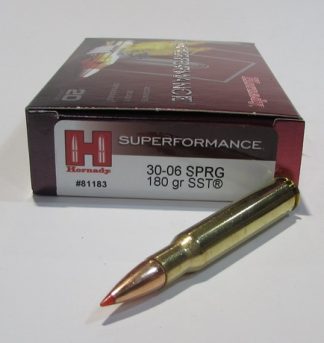 BOITE DE 20 CARTOUCHES HORNADY 30-06 SPRG 180 GR SST SPF 81183