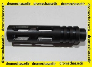 Cache Flamme acier pour carabine filetage 1/2x20 noir
