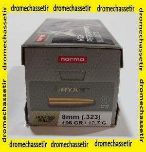 boite de 100 ogives 8mm Norma oryx Bonded 196 grains 20680011