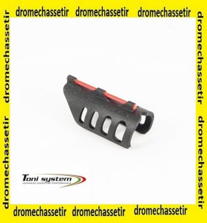 Mire clipsable sur canon de fusil calibre 12 rouge PYMR2SL12-RE