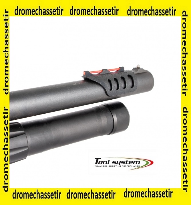 Mire clipsable sur canon de fusil calibre 12 rouge PYMR2SL12-RE