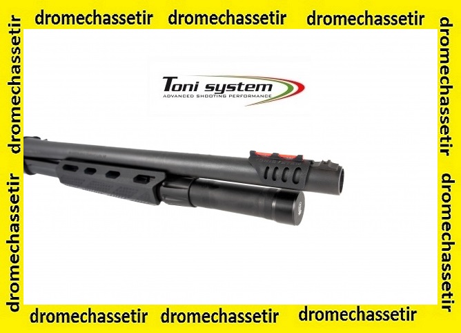 Mire clipsable sur canon de fusil calibre 12 rouge PYMR2SL12-RE
