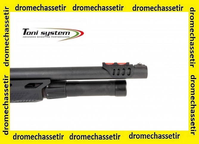 Mire clipsable sur canon de fusil calibre 12 rouge PYMR2SL12-RE