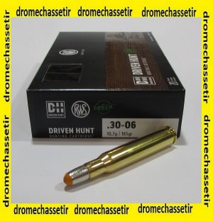 Boite 20 cartouches RWS cal 30-06 DRIVEN HUNT 165 grains