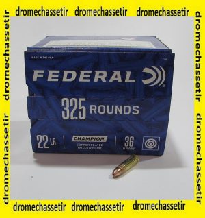 boite de 325 cartouches 22Lr Federal Gold plated Hollow Point 36 grains