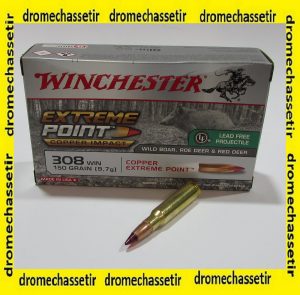 boite 20 cartouches cal 308 winchester extreme point copper impact 150 grains CX308XPLF