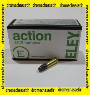 boite 50 cartouches cal 22lr Eley action round nose 42 grains