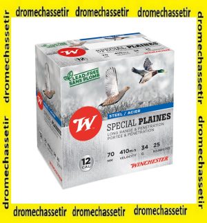 boite 25 cartouches winchester special plaine cal 12/70 en 34 grammes acier numero 4