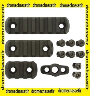 lot de 3 rails picatinny M-LOK grenadiere quick detach ML4KIT