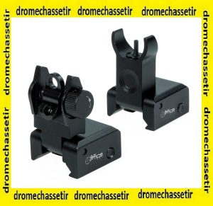 kit Hausse et guidon AR-15 repliable a fixation picatinny SM9411