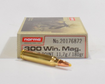 boite 20 cartouches calibre 300 winchester magnum Norma plastic point 180 grains