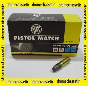 boite 50 cartouches RWS Pistol Match 22LR 40 grains