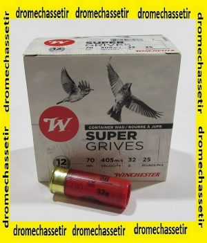 boite 25 cartouches Winchester cal12/70 special grives 32 grammes plombs 9