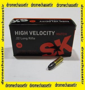 boite 50 cartouches cal 22lr SK High Velocity Match 40 grains