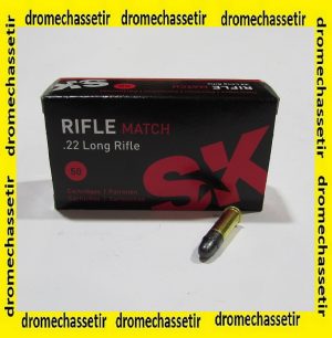 boite 50 cartouches cal 22lr SK Rifle Match 40 grains