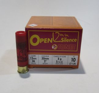 Boite 25 cartouches 12mm tunet subsonique plomb 10