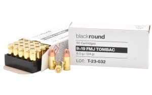 boite 50 cartouches Swiss Munition 9x19 Luger FMJ TOMBACK 124 Grains