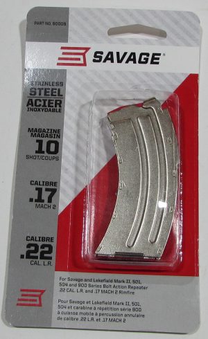 CHARGEUR SAVAGE MKII 22LR / STEVENS CAL.22LR 10 COUPS INOX 90008+