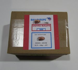 100 ogives Balleurope calibre 8mm92 ogive plombs 108 grains cuivrée
