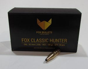 BOITE 50 OGIVES SANS PLOMB FOX CLASSIC HUNTER CAL 338 185 GR