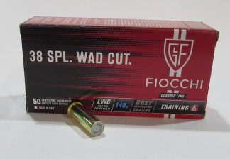 boite 50 cartouches FIOCCHI 38 special Wad cutter 148 grains