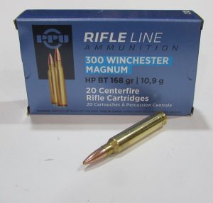 Boite de 20 cartouches calibre 300 Winchester Magnum 168 grains HPBT