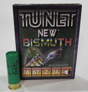 boite 10 cartouches calibre 16/67 Tunet Bismuth plombs 2 BJ