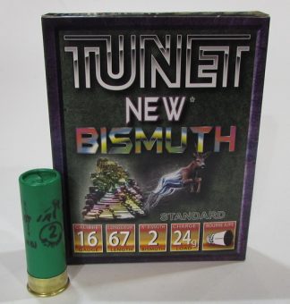 boite 10 cartouches calibre 16/67 Tunet Bismuth plombs 2 BJ