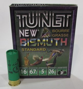 boite 10 cartouches calibre 16/67 Tunet Bismuth n° 5 BG