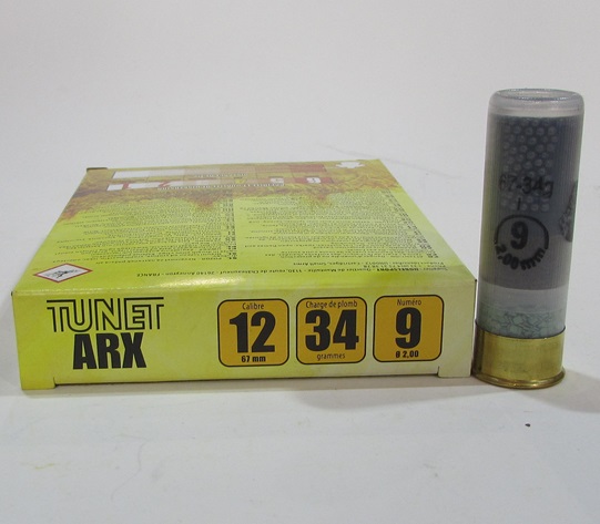 boite 10 cartouches calibre 12/67 Tunet ARX plombs 9