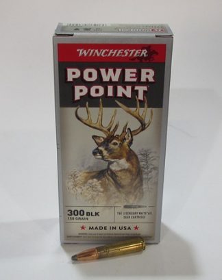 boite 20 cartouches winchester 300 blackout 150 grains power point