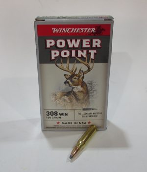 boite de 20 cartouches calibre 308 Winchester Power Point 150 grain