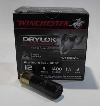 boite 25 cartouches winchester STEEL DRYLOK cal 12/76 35 grammes acier numero 3