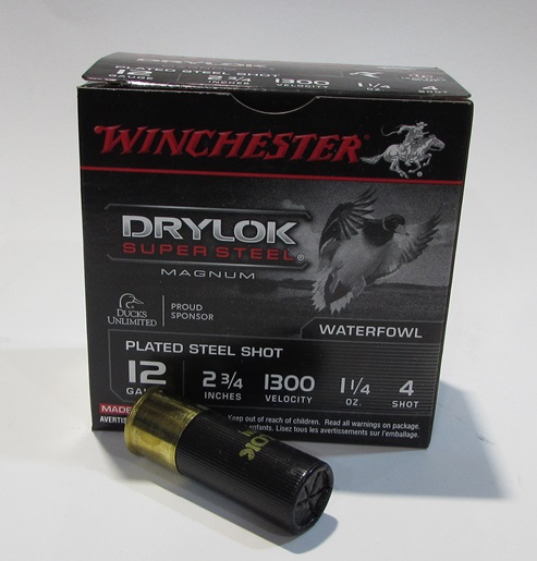 boite 25 cartouches winchester STEEL DRYLOK cal 12/70 35 grammes acier numero 4