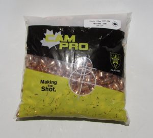 sachet de 500 ogives Cam-pro 9mm (0.355") 115 grains round nose