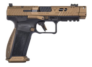 PISTOLET SEMI AUTOMATIQUE CANIK TTI COMBAT CAL 9X19 AVEC HOLSTER ET MALETTE