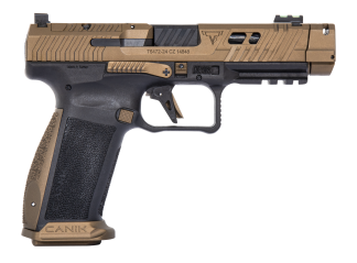 PISTOLET SEMI AUTOMATIQUE CANIK TTI COMBAT CAL 9X19 AVEC HOLSTER ET MALETTE