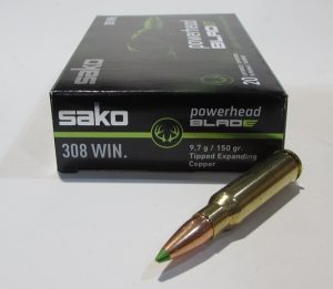 boite 20 cartouches cal 308 win Sako Powerhead blade cuivre 150 grains