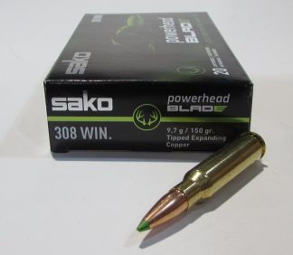 boite 20 cartouches cal 308 win Sako Powerhead blade cuivre 150 grains