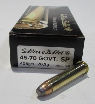 boite 20 cartouches sellier bellot cal 45/70 Govt 405 grains SP