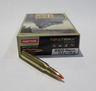 boite 20 cartouches calibre 280 Remington norma tipstrike de 160 grains