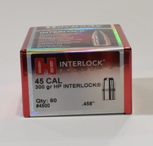 boite de 50 ogives Hornady HP 300 grains cal 458 ref 4500