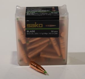 boite de 50 ogives cal 8mm 0.323 Sako Blade TXM 180 grains ref 655A