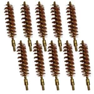 Pack 10 brosses de nettoyage bronze cal 50 filetage 8-32