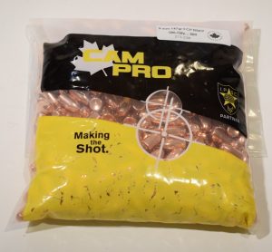 sachet 500 ogives Cam-pro 9mm (0.355") 147 grains round nose
